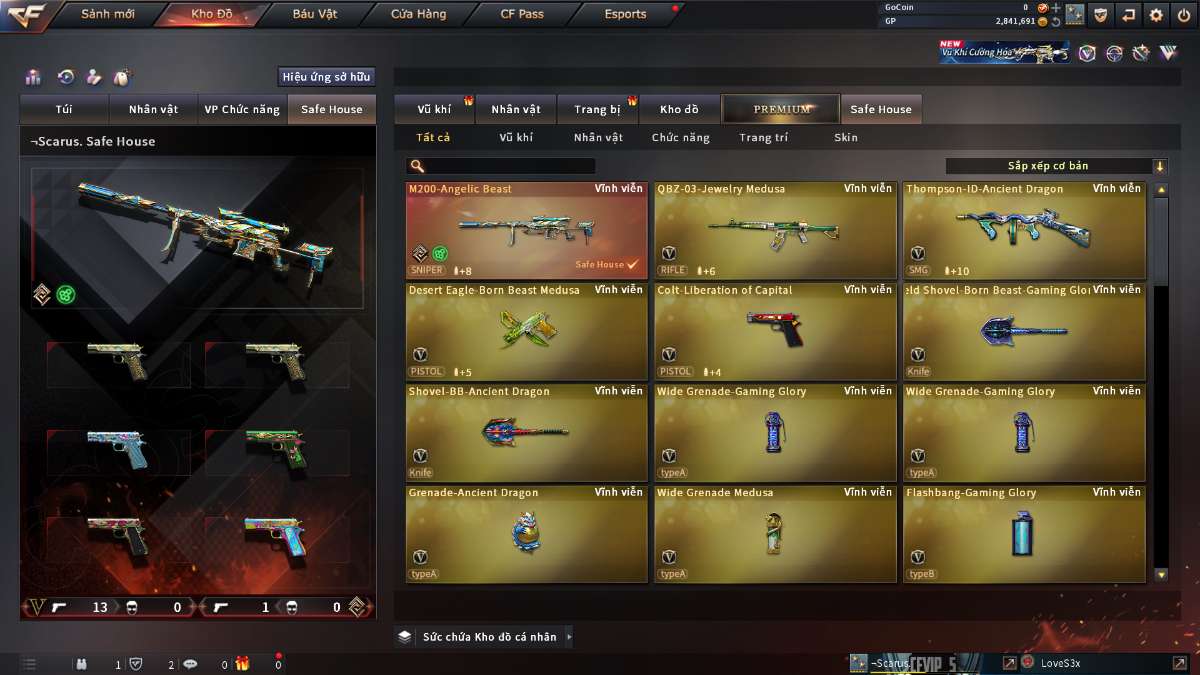 shop acc cf uy tin gia re